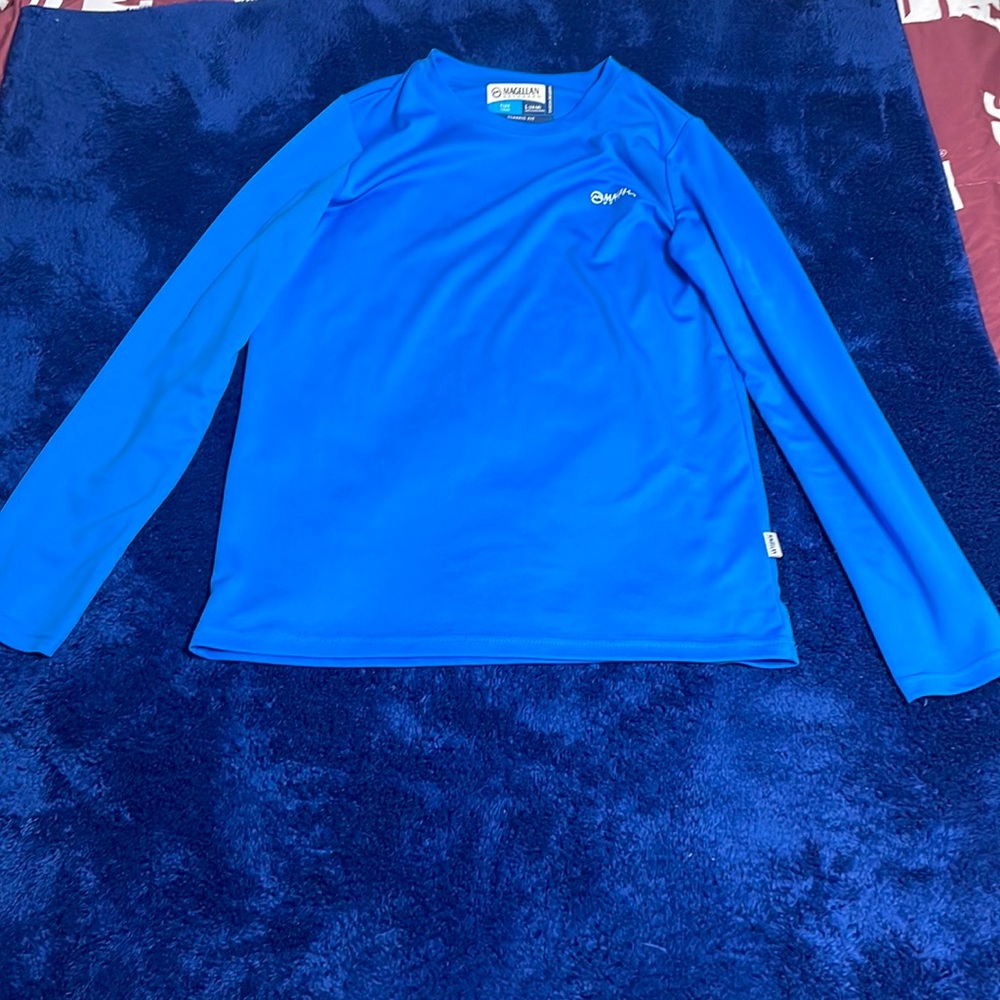 Blue long sleeve shirt